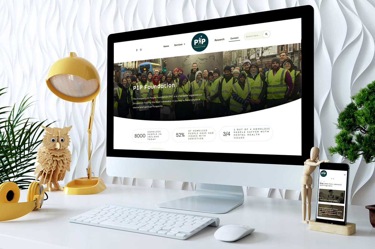 pip foundation website design paul feeney